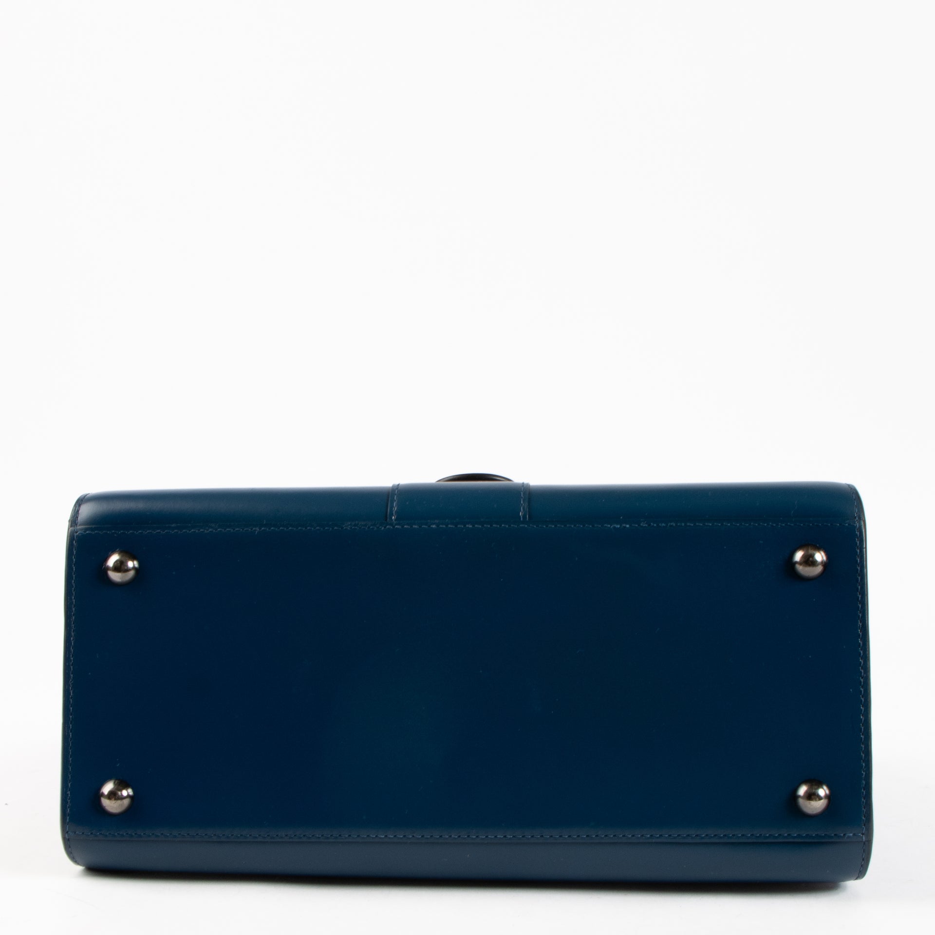 Delvaux Bleu de Prusse Box Calf Brillant MM Bag