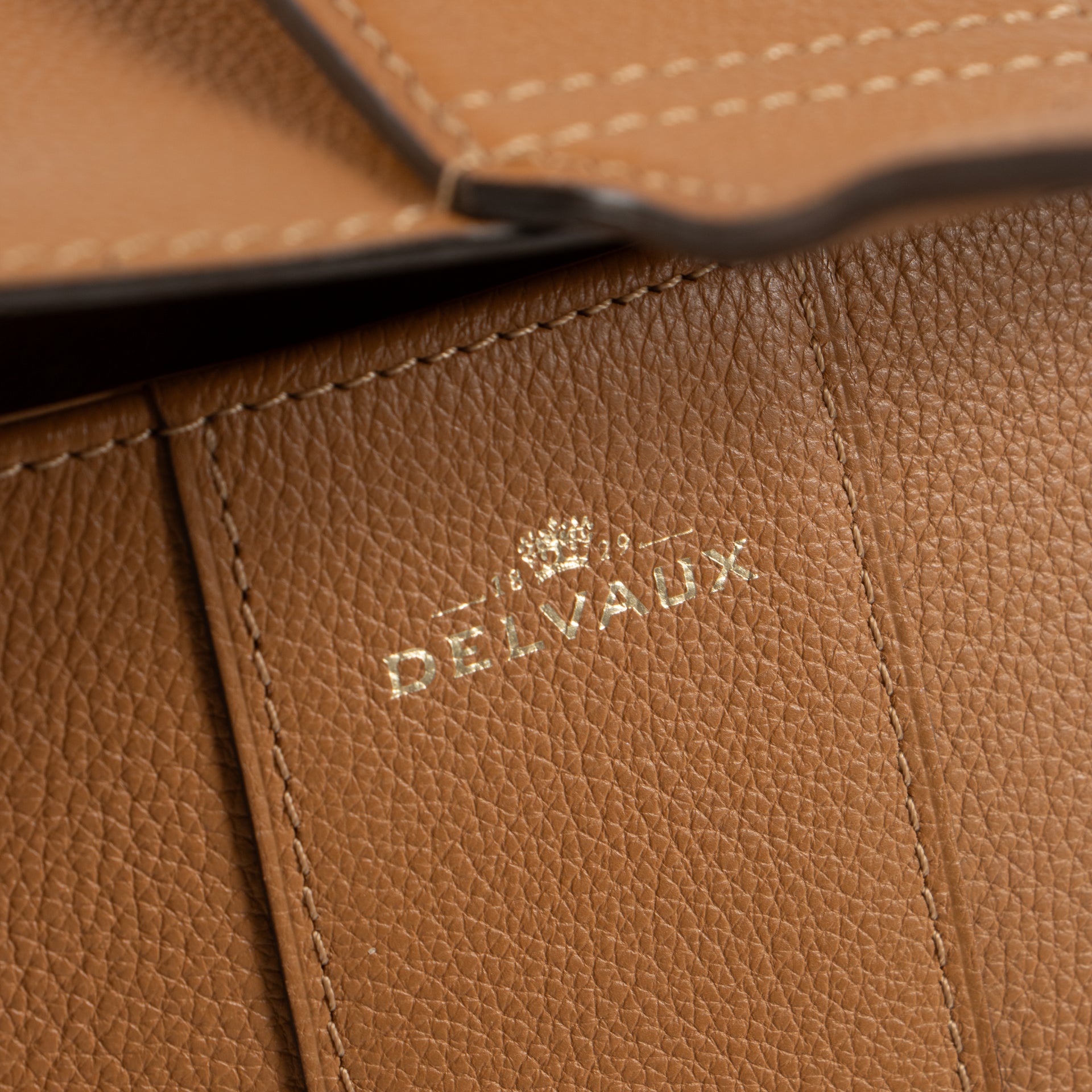 Delvaux Vegetal Sellier Brillant MM Bag