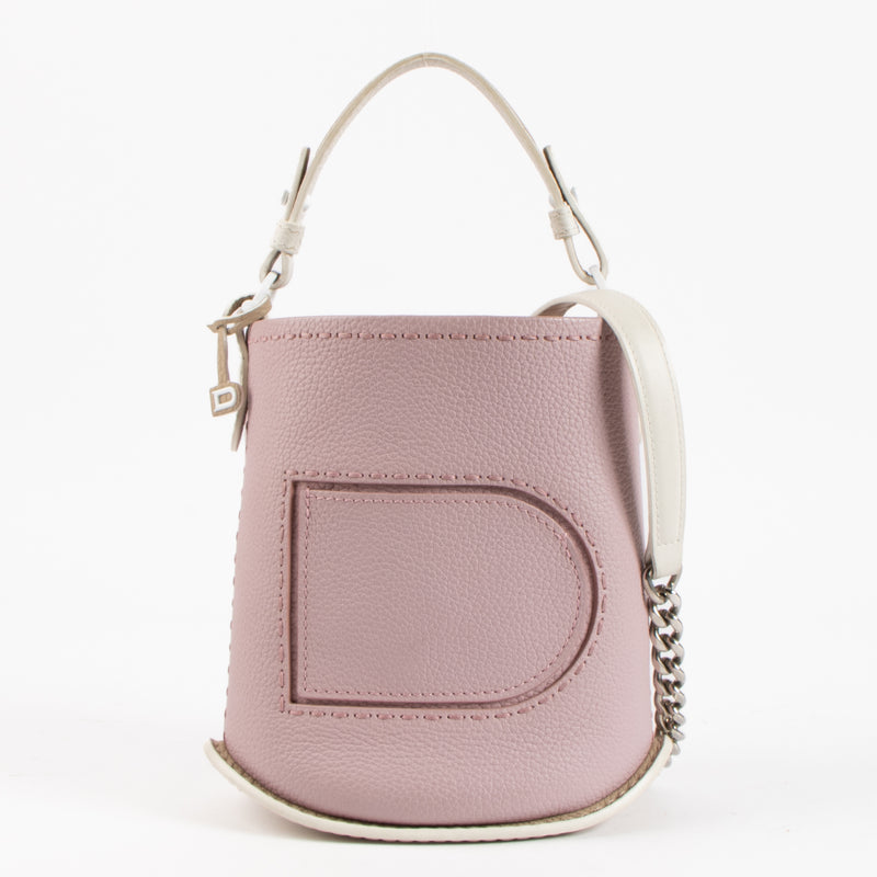 Delvaux Bicolore Taurillon Pin Mini Bucket Surpique Bag