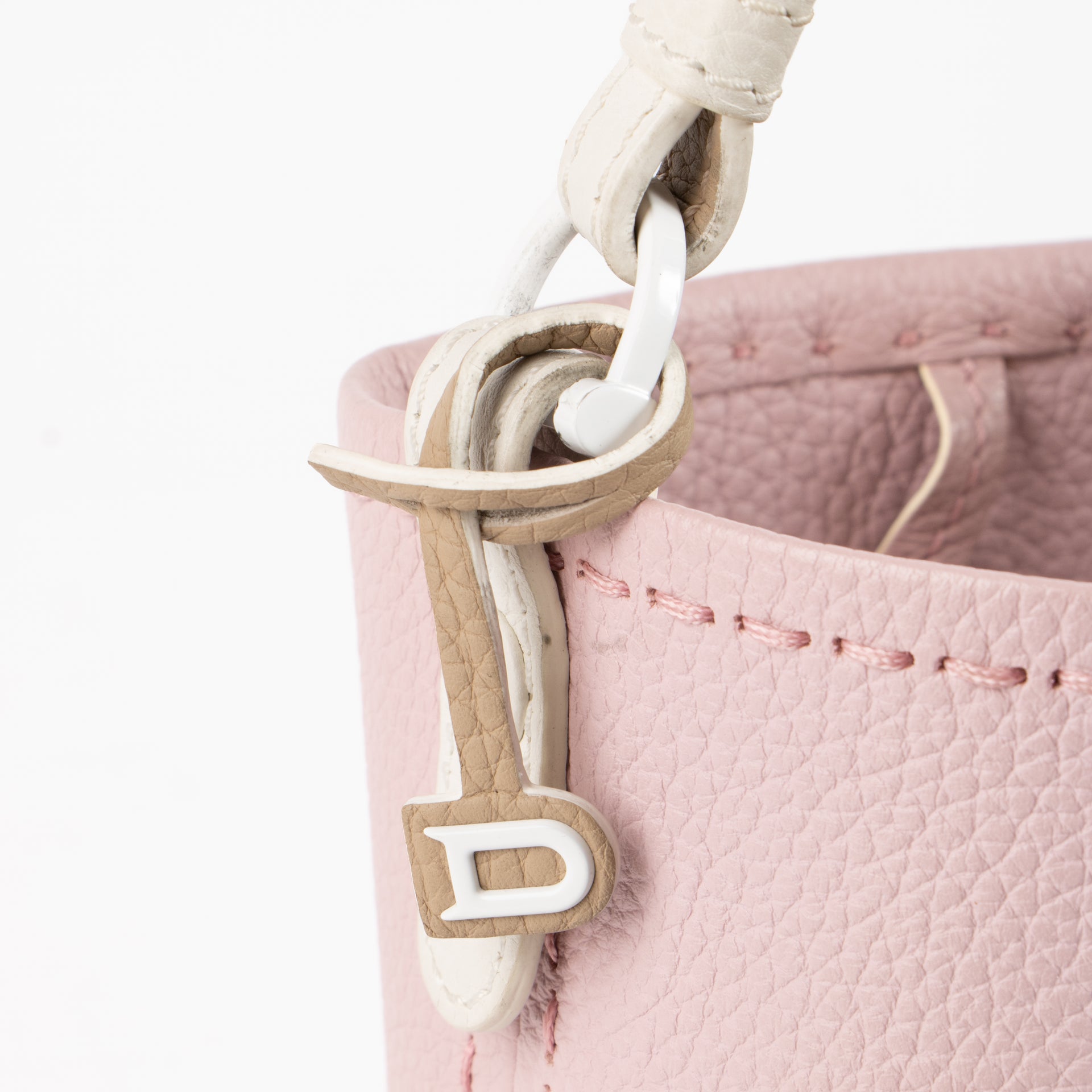 Delvaux Bicolore Taurillon Pin Mini Bucket Surpique Bag