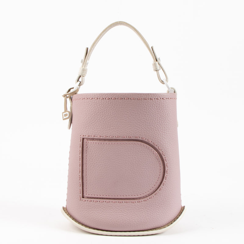 Delvaux Bicolore Taurillon Pin Mini Bucket Surpique Bag