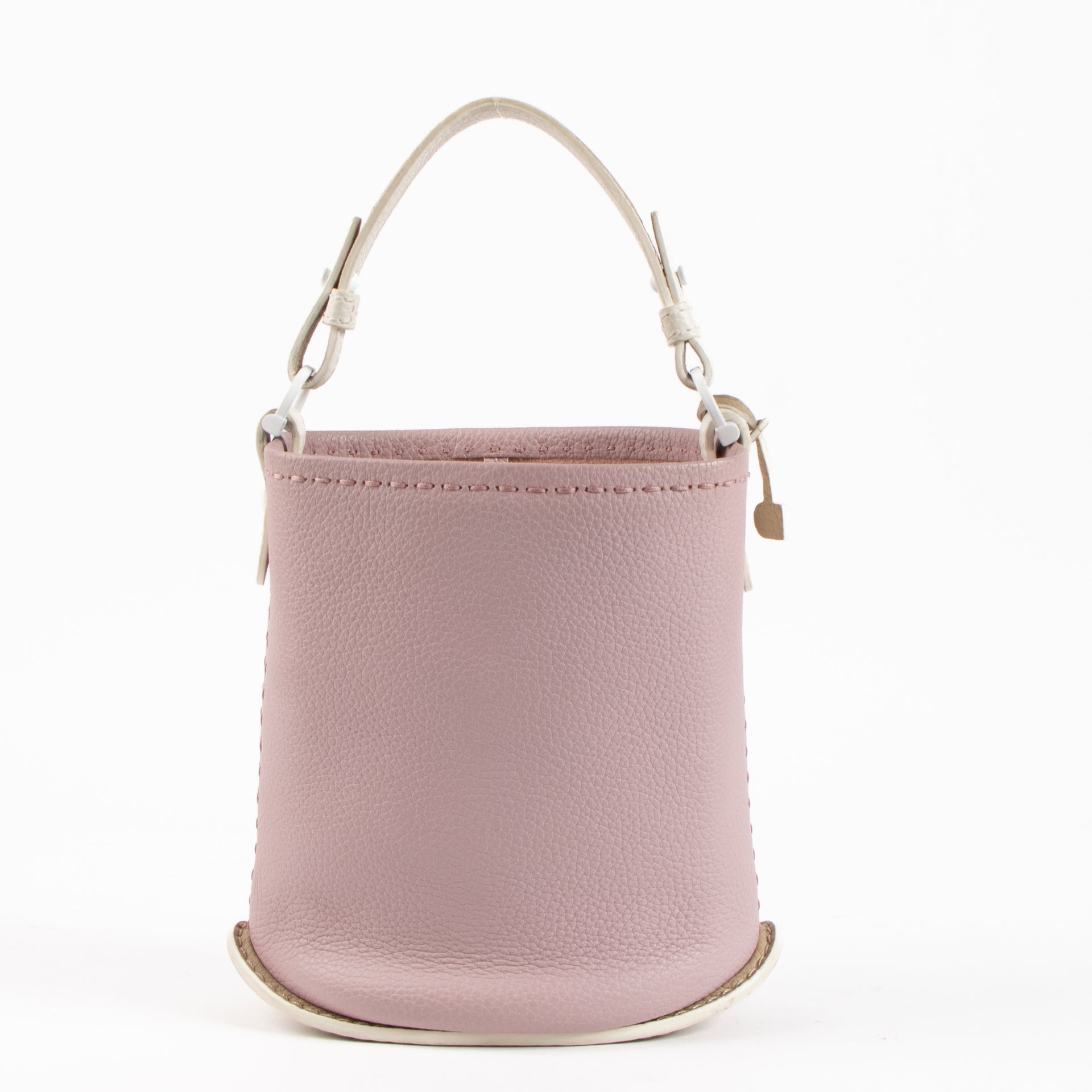 Delvaux Bicolore Taurillon Pin Mini Bucket Surpique Bag