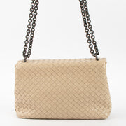 Shop this authentic Bottega Veneta Beige Intrecciato Small Olimpia Bag Pre-Loved on Labellov.com