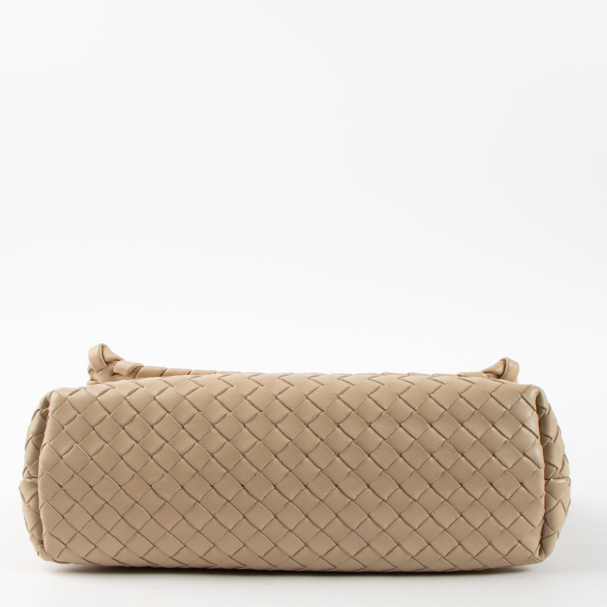 Shop this authentic Bottega Veneta Beige Intrecciato Small Olimpia Bag Pre-Loved on Labellov.com