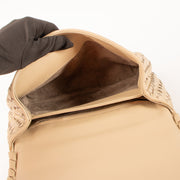 Shop this authentic Bottega Veneta Beige Intrecciato Small Olimpia Bag Pre-Loved on Labellov.com