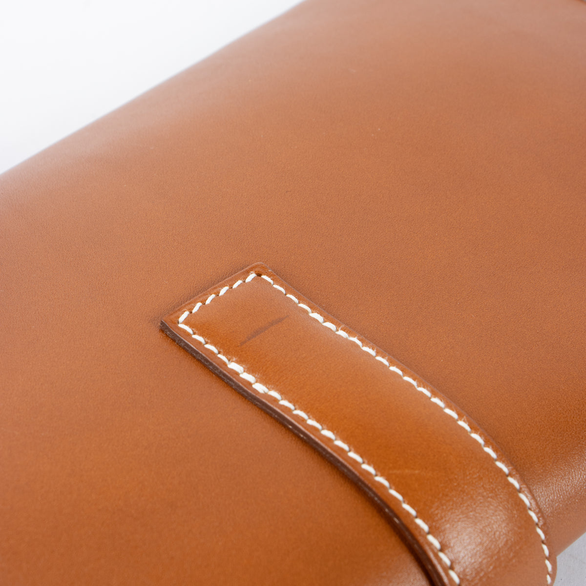 Hermes Jige Elan 29 Fauve Tadelakt Clutch