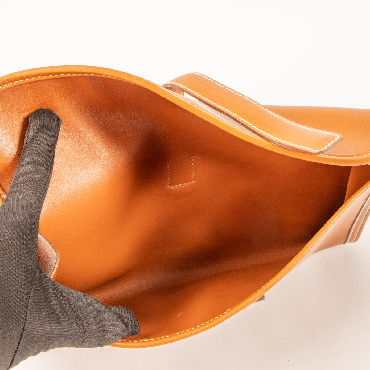 Hermes Jige Elan 29 Fauve Tadelakt Clutch