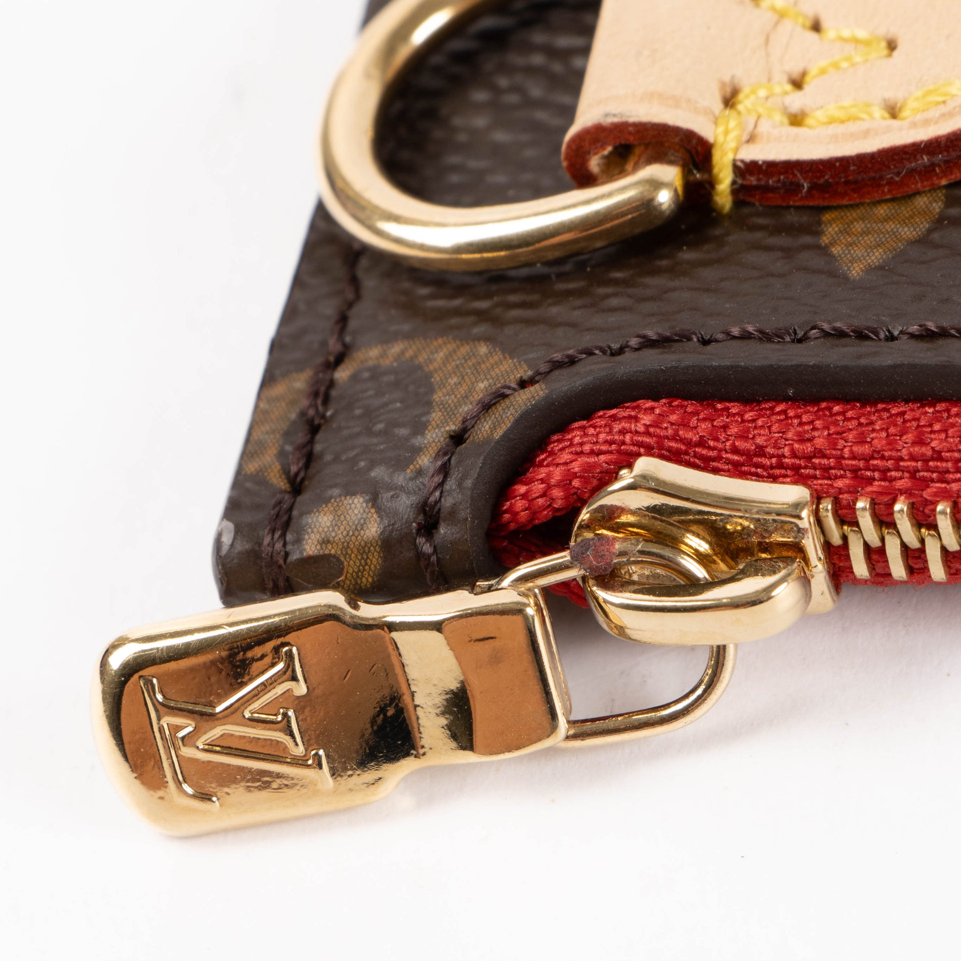Louis Vuitton Monogram/Cerise Neverfull Pouch
