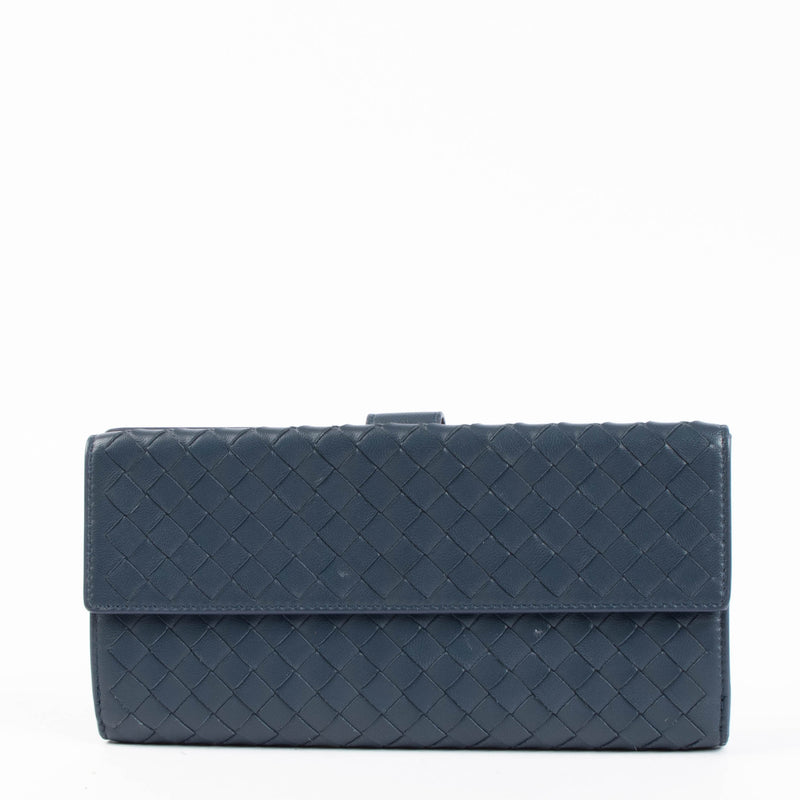 Bottega Veneta Blue Wallet