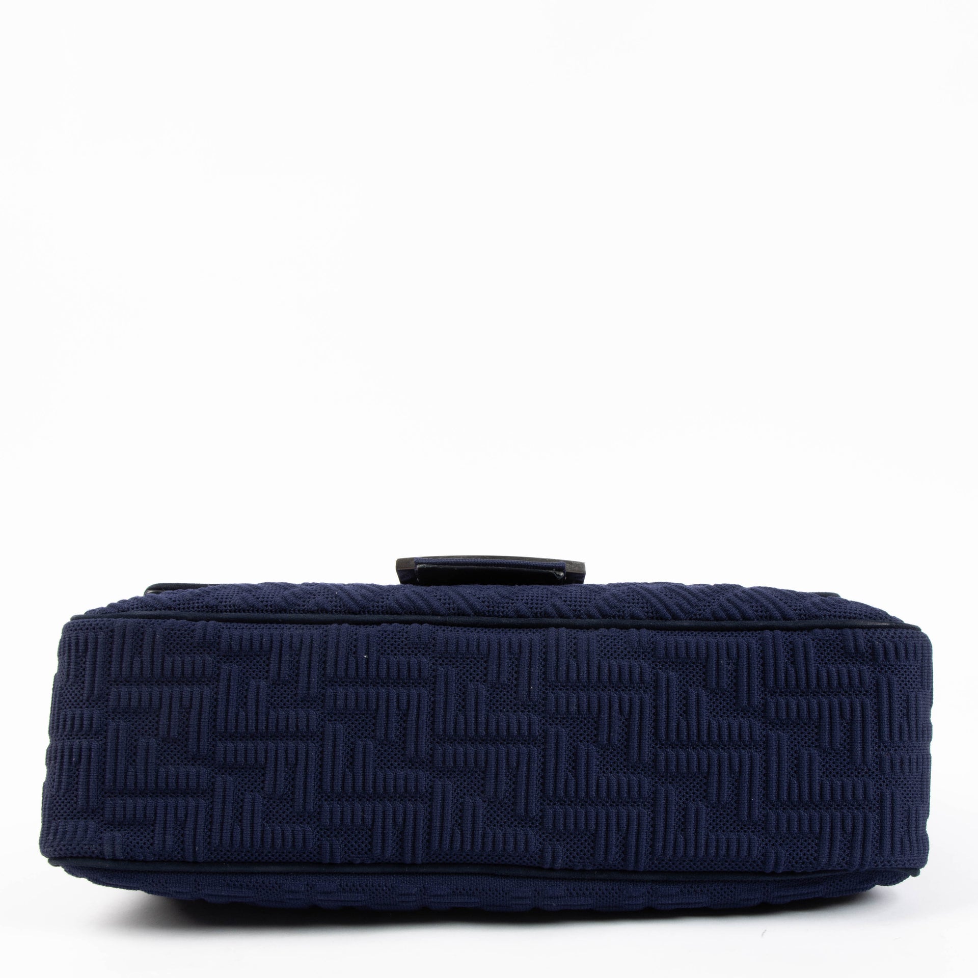 Sac Fendi Baguette grand format à chaîne motif FF bleu