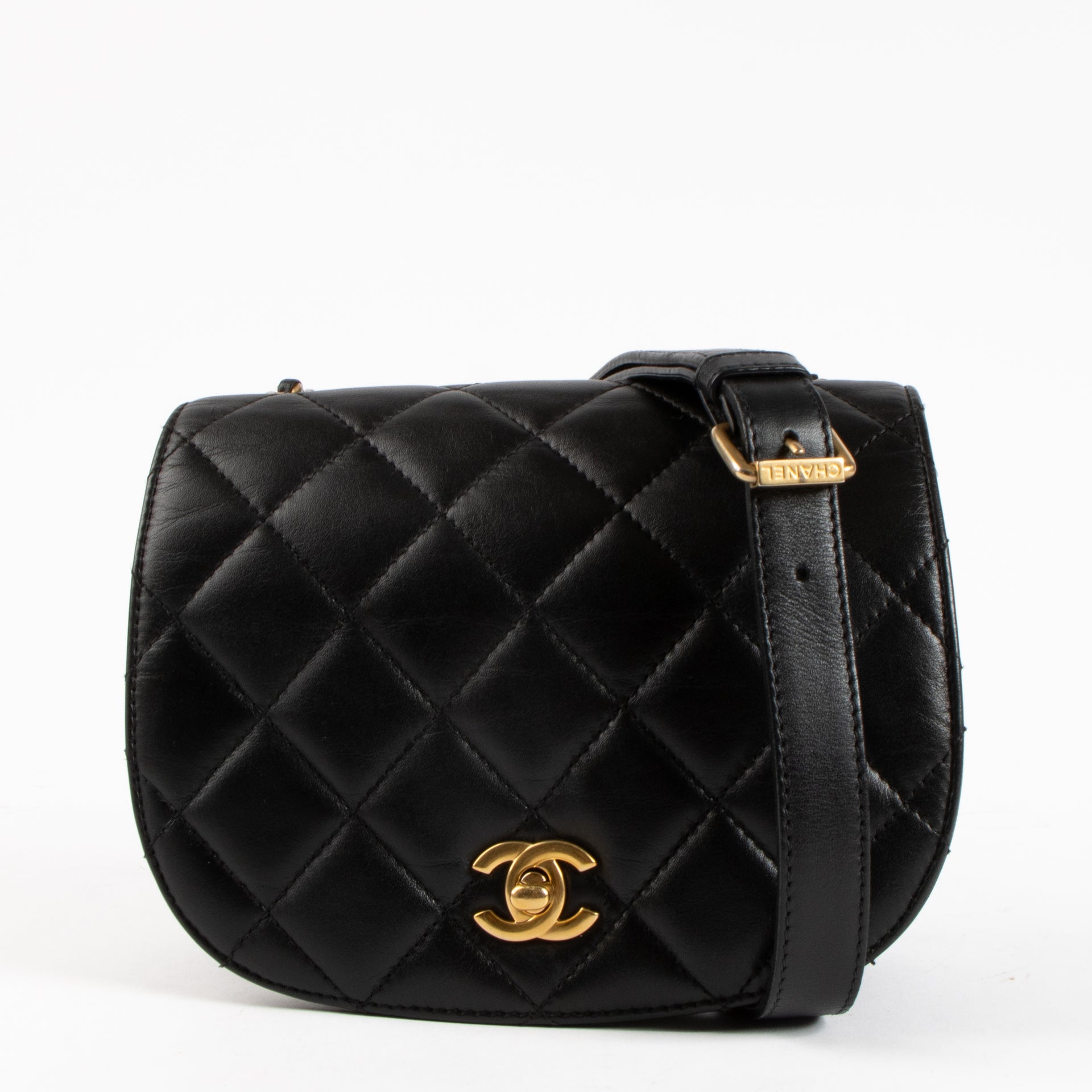 Shop the authentic Chanel Black Calfskin Coco Mail Small Flap Bag on Labellov.com !