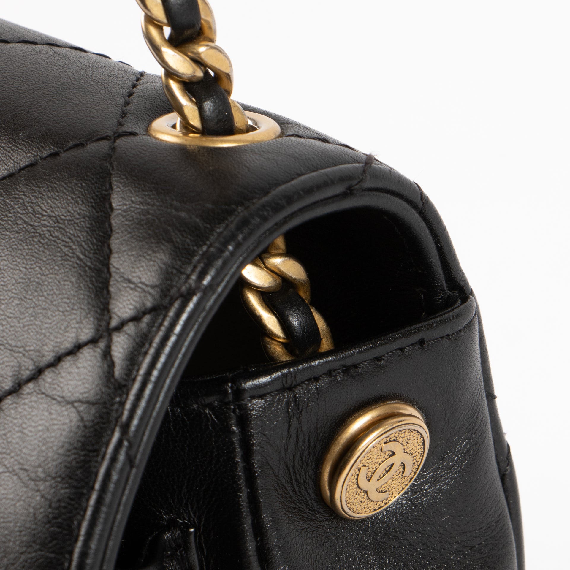 Shop the authentic Chanel Black Calfskin Coco Mail Small Flap Bag on Labellov.com !
