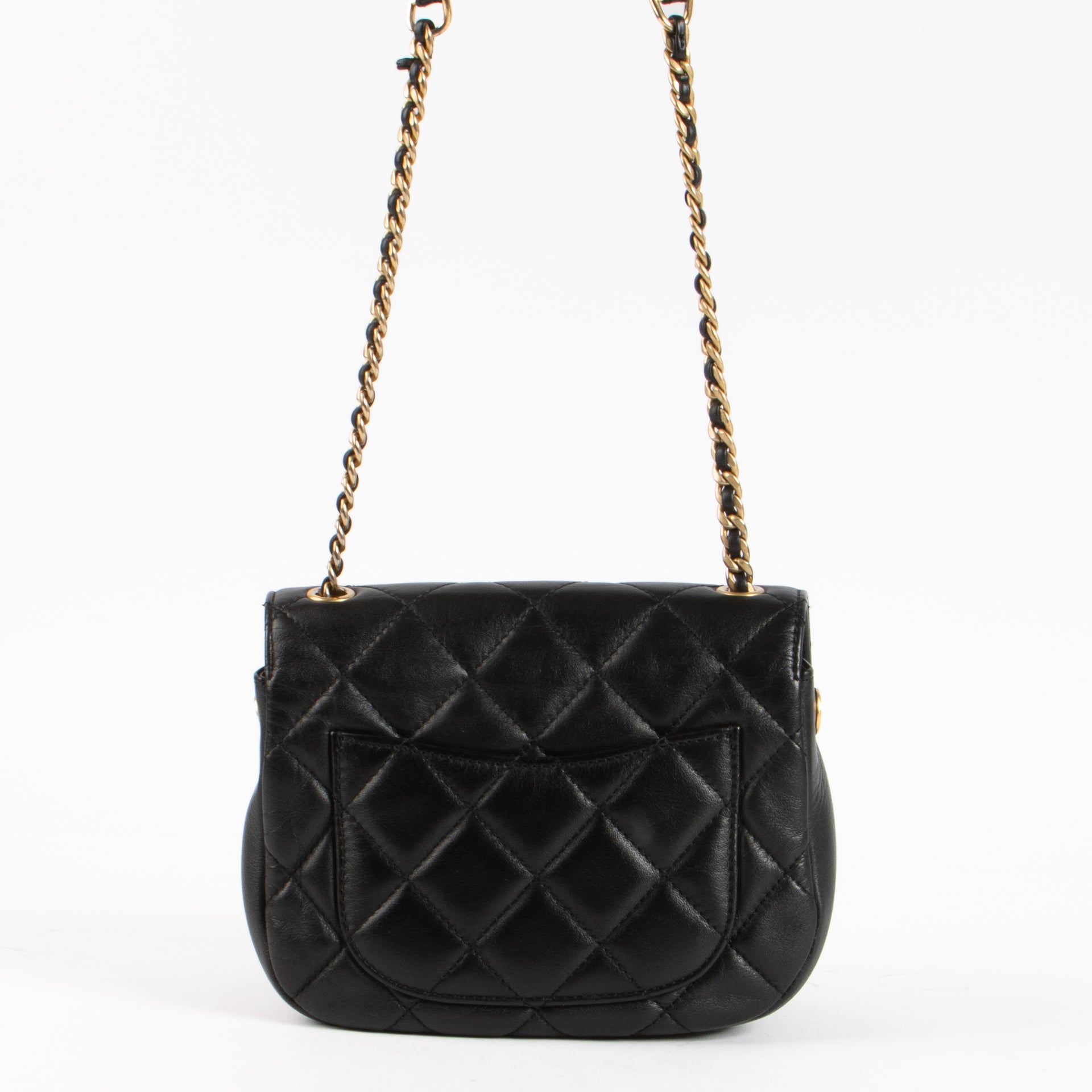 Shop the authentic Chanel Black Calfskin Coco Mail Small Flap Bag on Labellov.com !