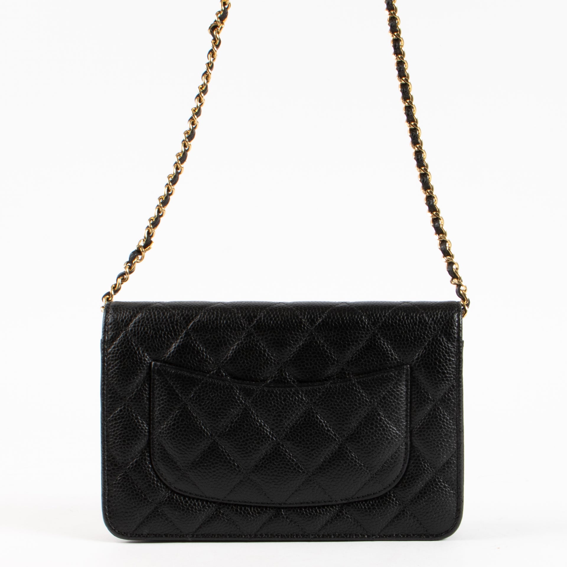 Shop the authentic Chanel Black Caviar Wallet On Chain on Labellov.com !