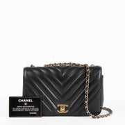 Shop this 100% authentic Chanel Black Chevron Mini Flap Bag at Labellov.com