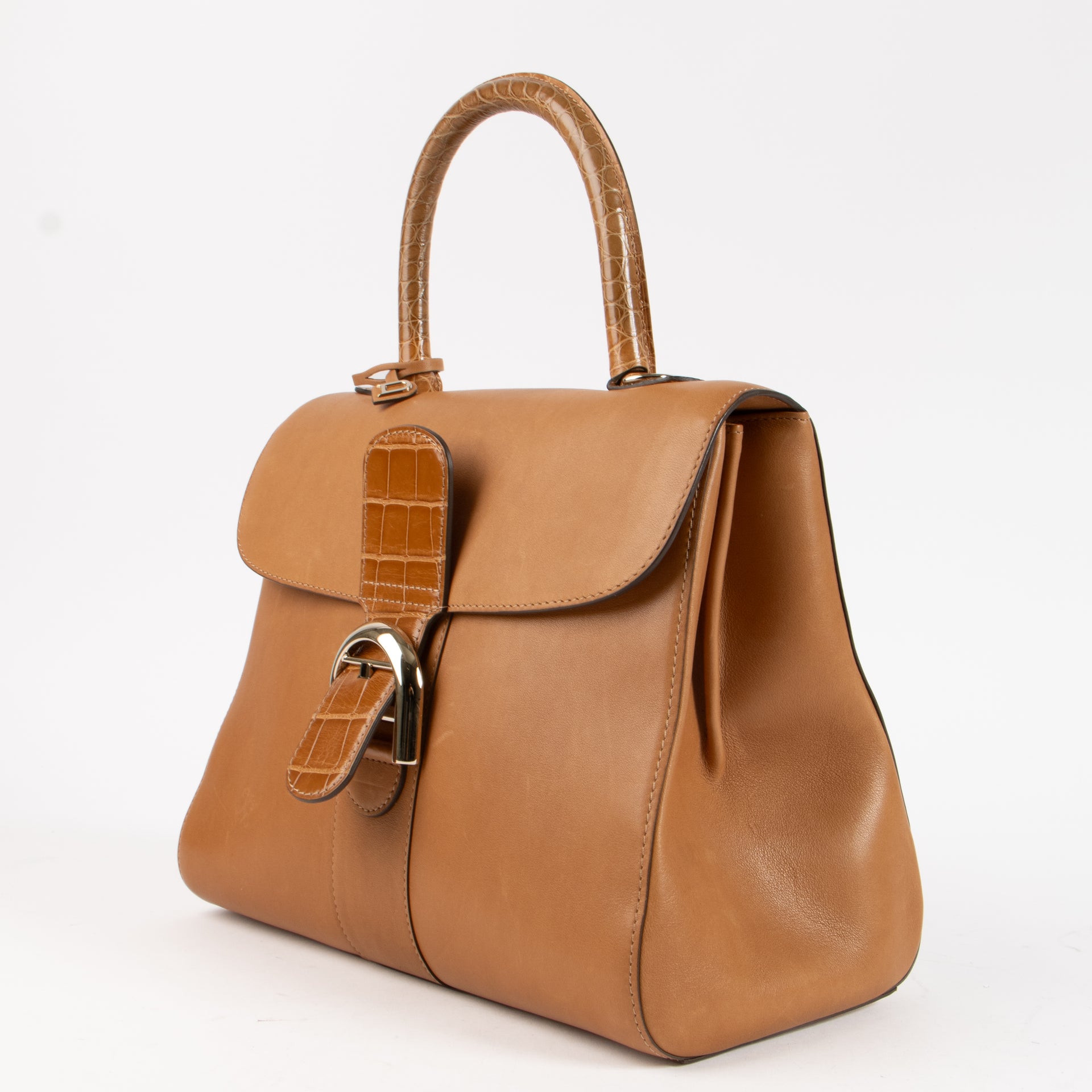 Delvaux Vegetal Alligator/Dream Brillant MM Bag