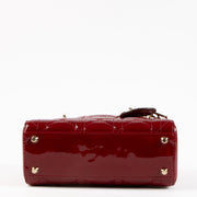 Shop the authentic Christian Dior Cerise Patent Leather Mini Lady Dior Bag on Labellov.com !
