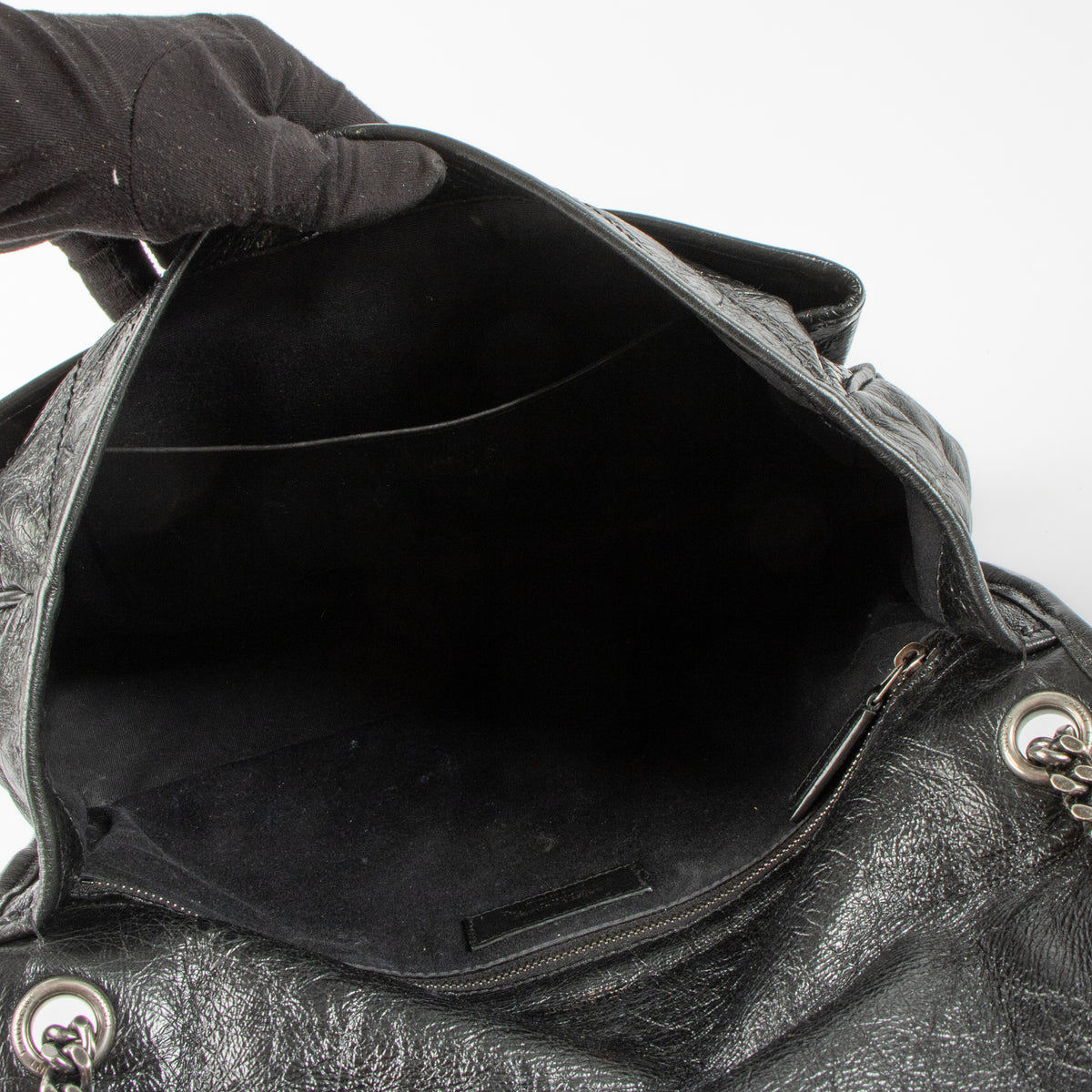 Shop this authentic Saint Laurent Black Large Niki Bag pre-loved on Labellov.com