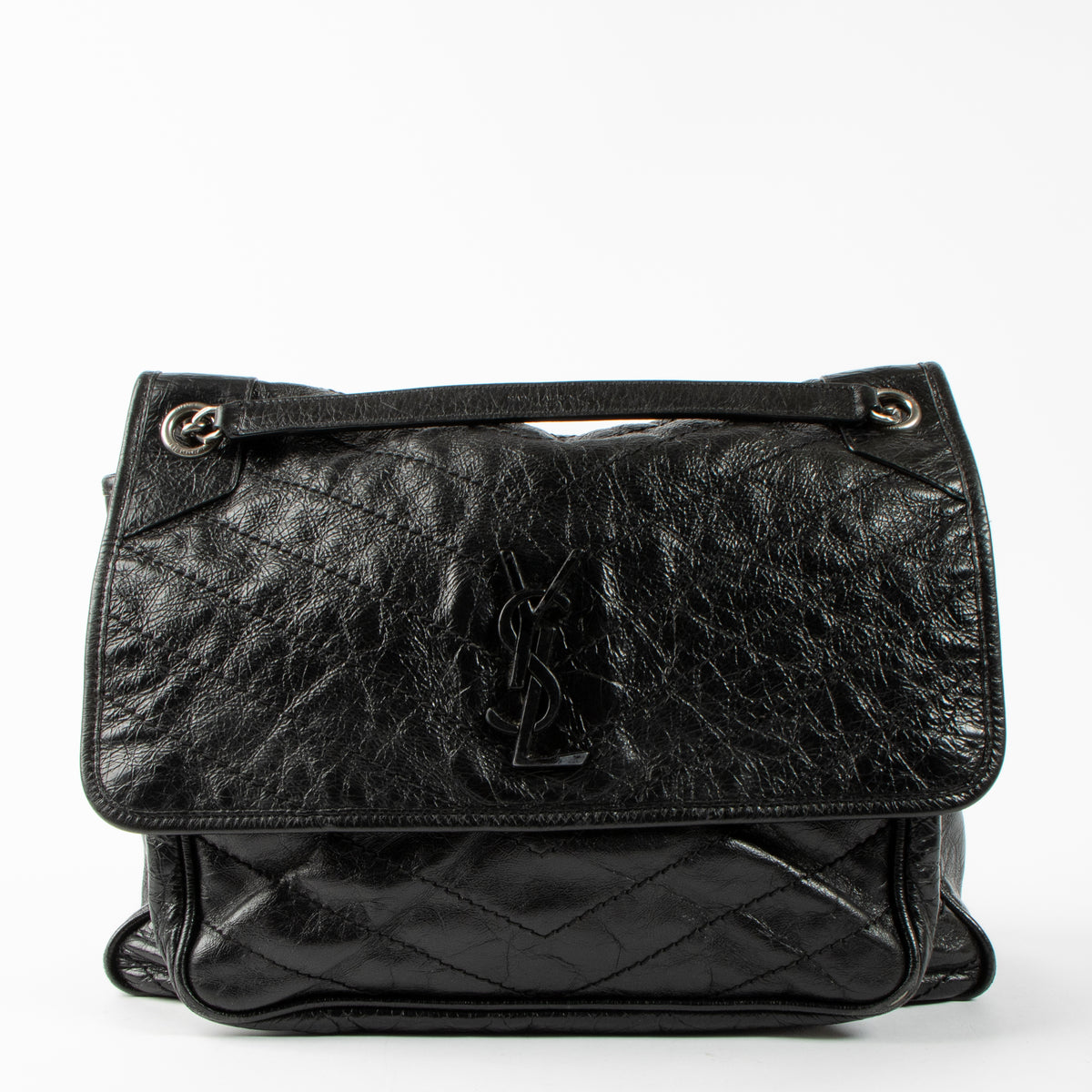 Shop this authentic Saint Laurent Black Large Niki Bag pre-loved on Labellov.com