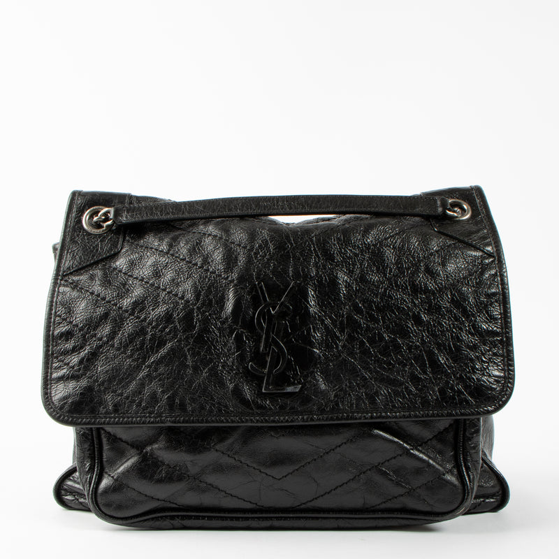 Shop this authentic Saint Laurent Black Large Niki Bag pre-loved on Labellov.com