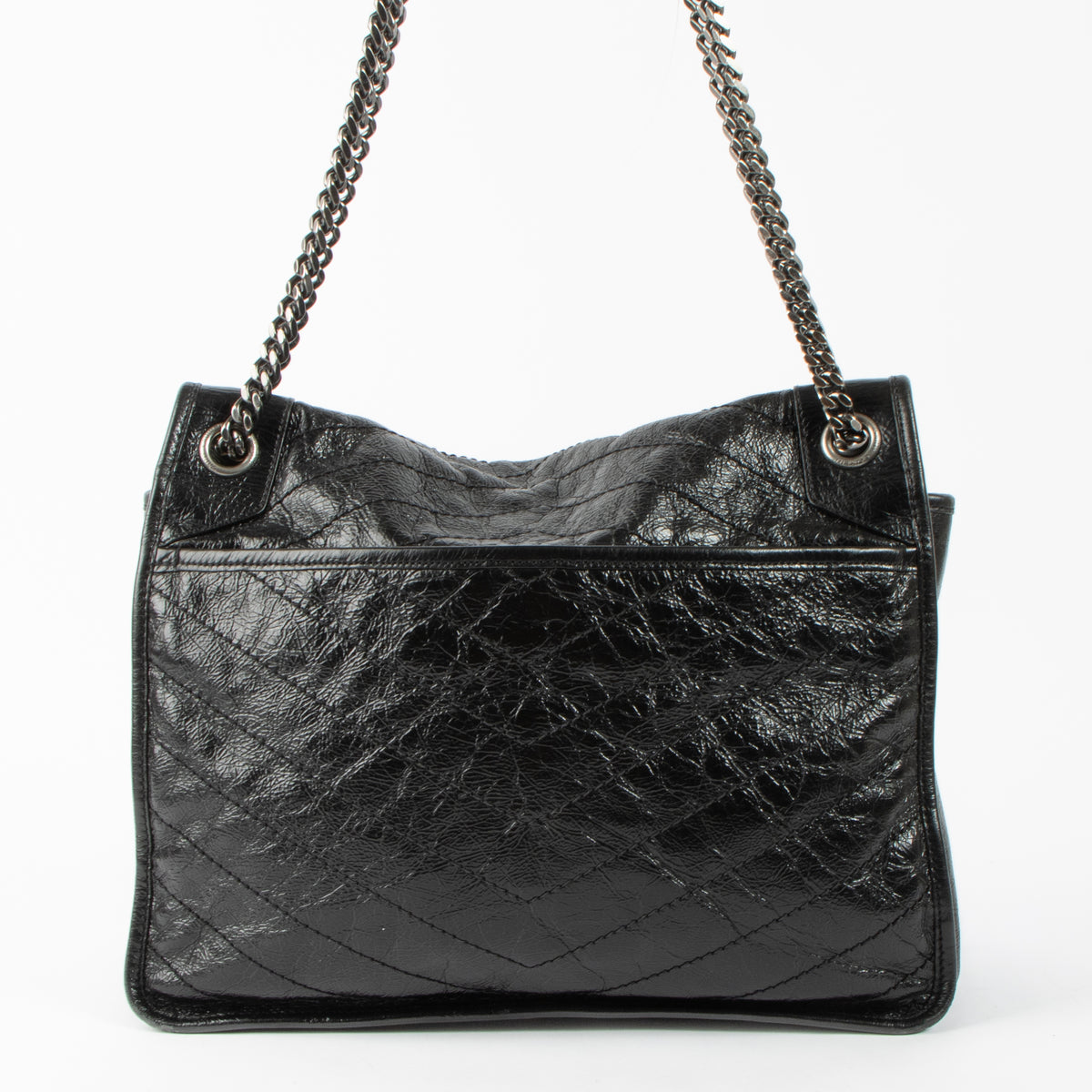 Shop this authentic Saint Laurent Black Large Niki Bag pre-loved on Labellov.com