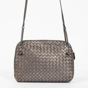 Shop the authentic Bottega Veneta Metallic Bronze Crossbody second hand on Labellov.com