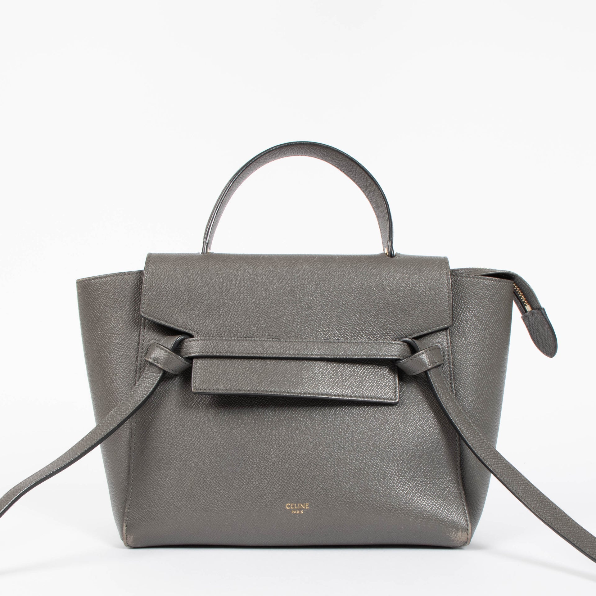 Shop the authentic Celine Taupe Belt Bag second hand on Labellov.com