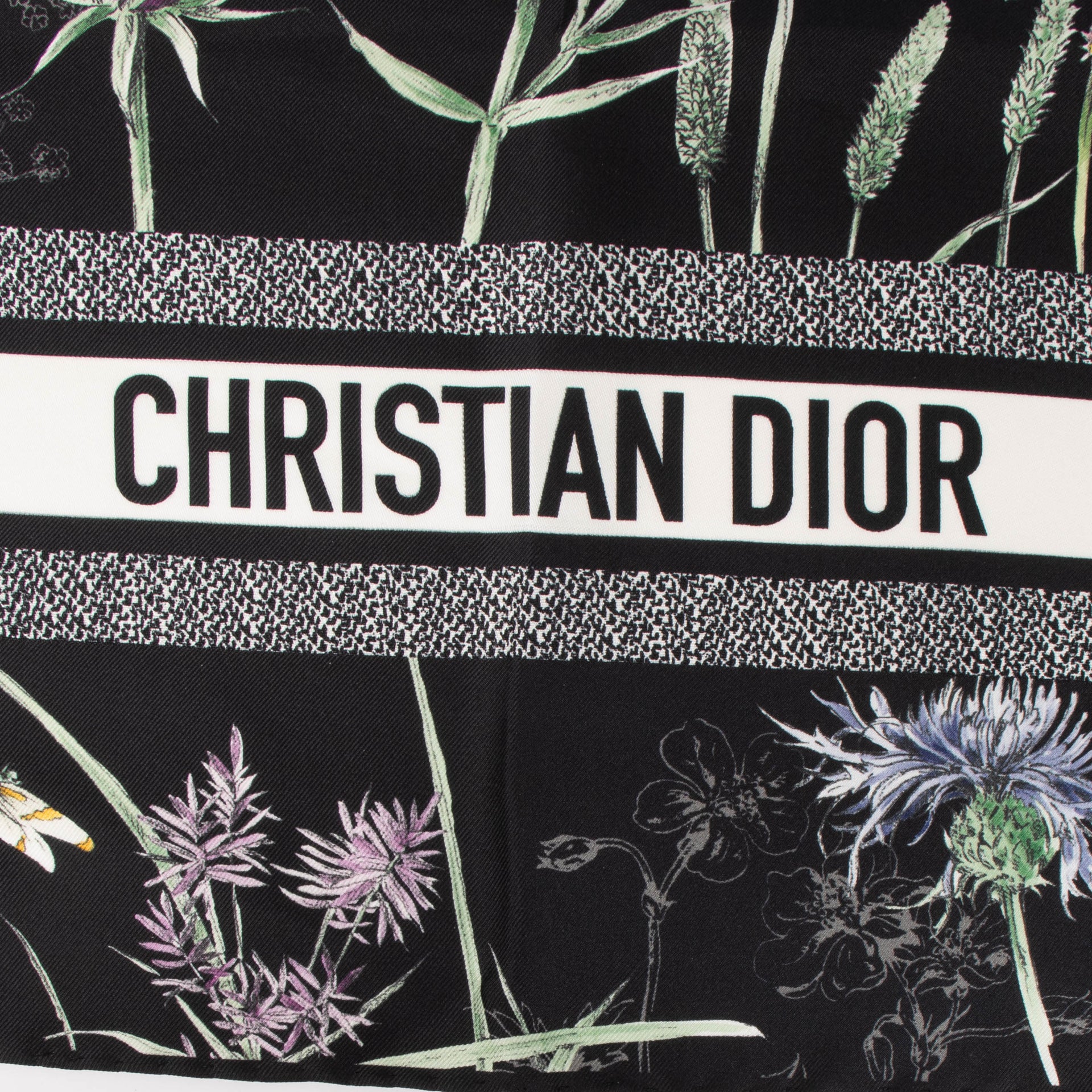 Shop the authentic Christian Dior Black Silk Scarf second hand on Labellov.com