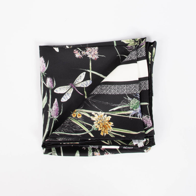 Shop the authentic Christian Dior Black Silk Scarf second hand on Labellov.com