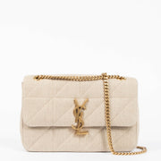 Shop the authentic Saint Laurent beige Jamie Medium Shoulder Bag second hand on Labellov.com