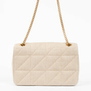 Shop the authentic Saint Laurent beige Jamie Medium Shoulder Bag second hand on Labellov.com