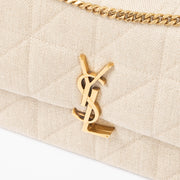 Shop the authentic Saint Laurent beige Jamie Medium Shoulder Bag second hand on Labellov.com