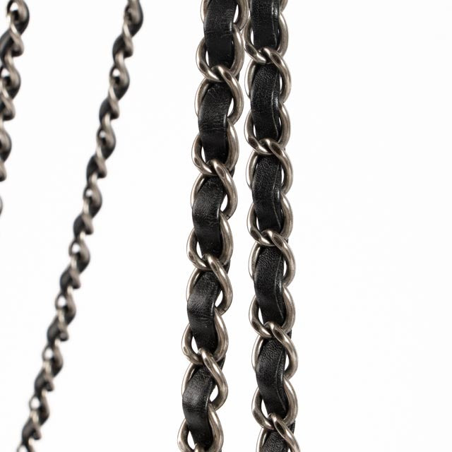 Chanel Black Iridescent Calfskin In The Mix Flap Bag