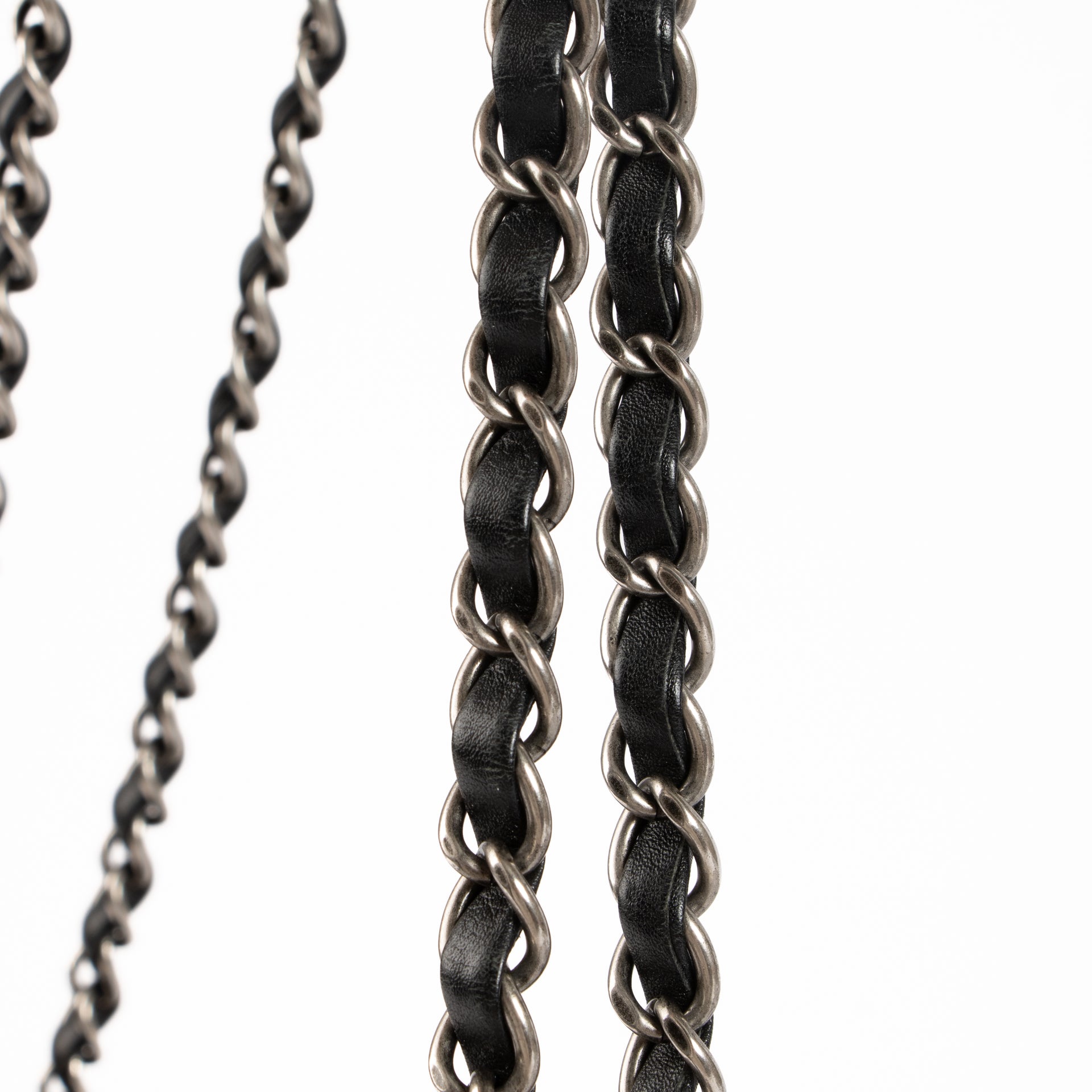 Chanel Black Iridescent Calfskin In The Mix Flap Bag