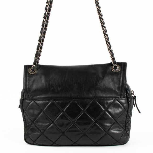 Chanel Black Iridescent Calfskin In The Mix Flap Bag