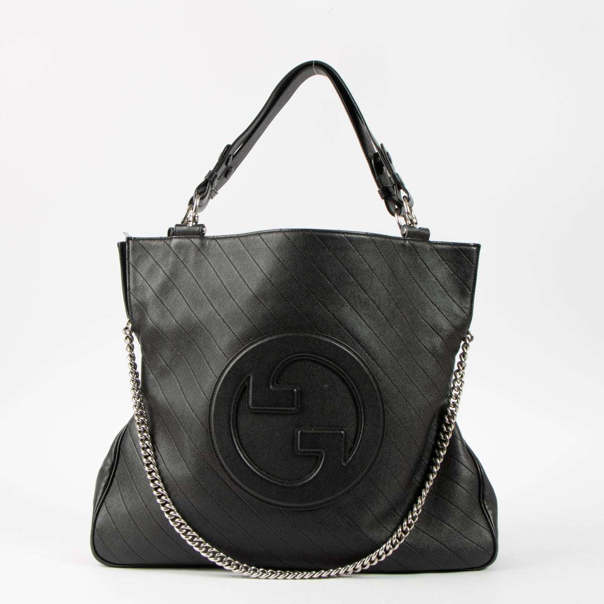 Shop this authentic Gucci Black Medium Blondie Tote Bag Pre-loved on Labellov.com