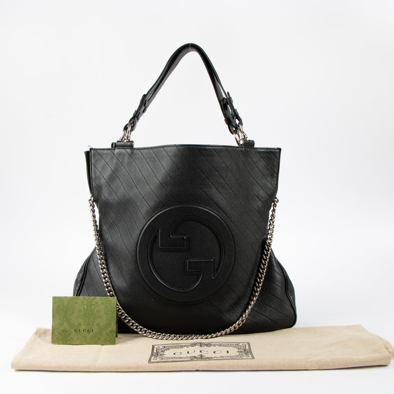 Shop this authentic Gucci Black Medium Blondie Tote Bag Pre-loved on Labellov.com