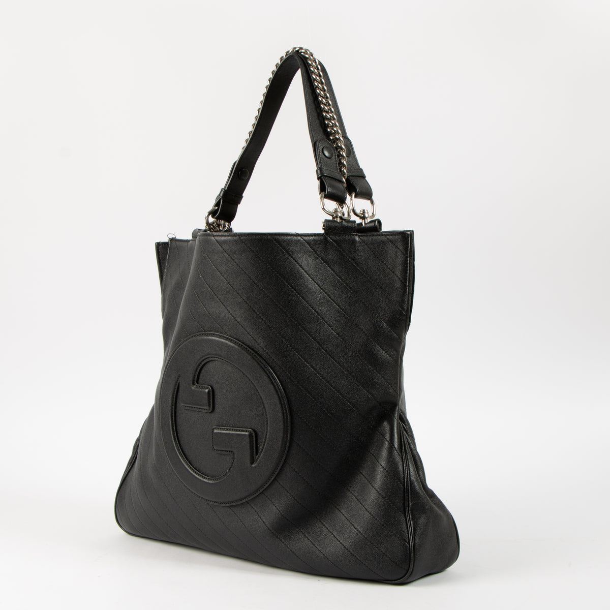Shop this authentic Gucci Black Medium Blondie Tote Bag Pre-loved on Labellov.com