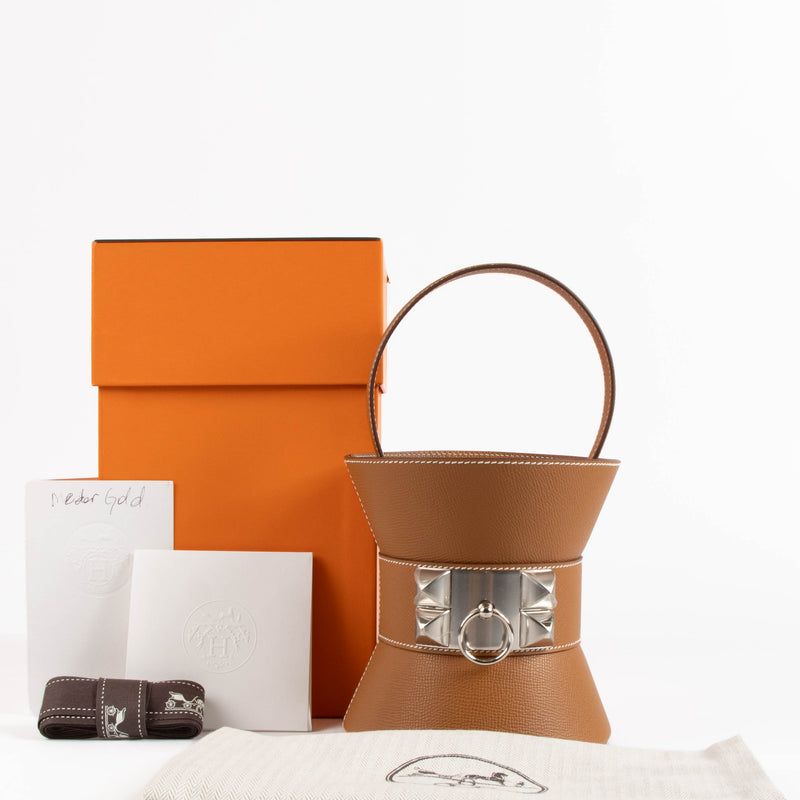 Hermès Mini Medor Gold Epsom PHW Bag