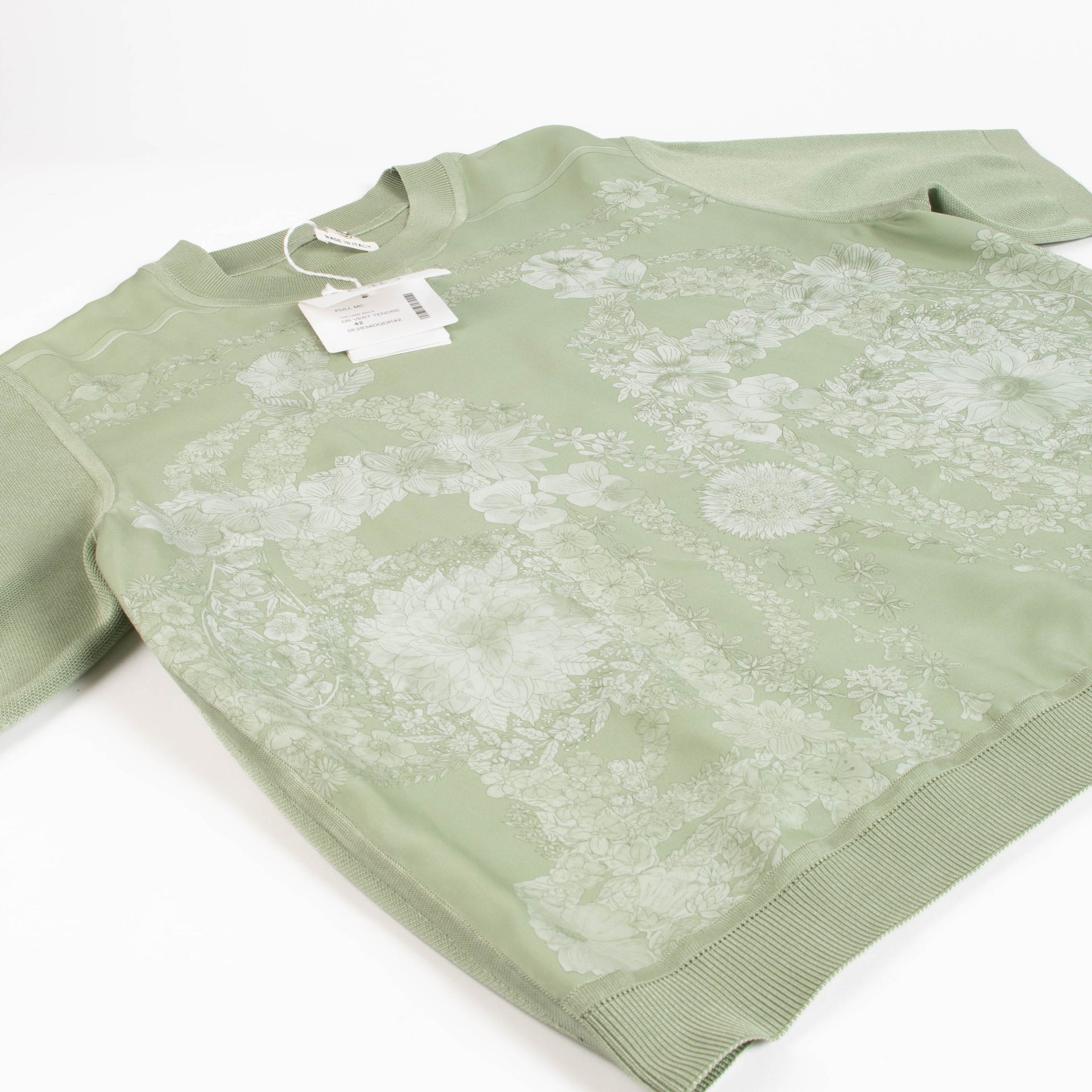 Hermès Vert Tendre Brides de Gala en Fleurs Twillaine Top