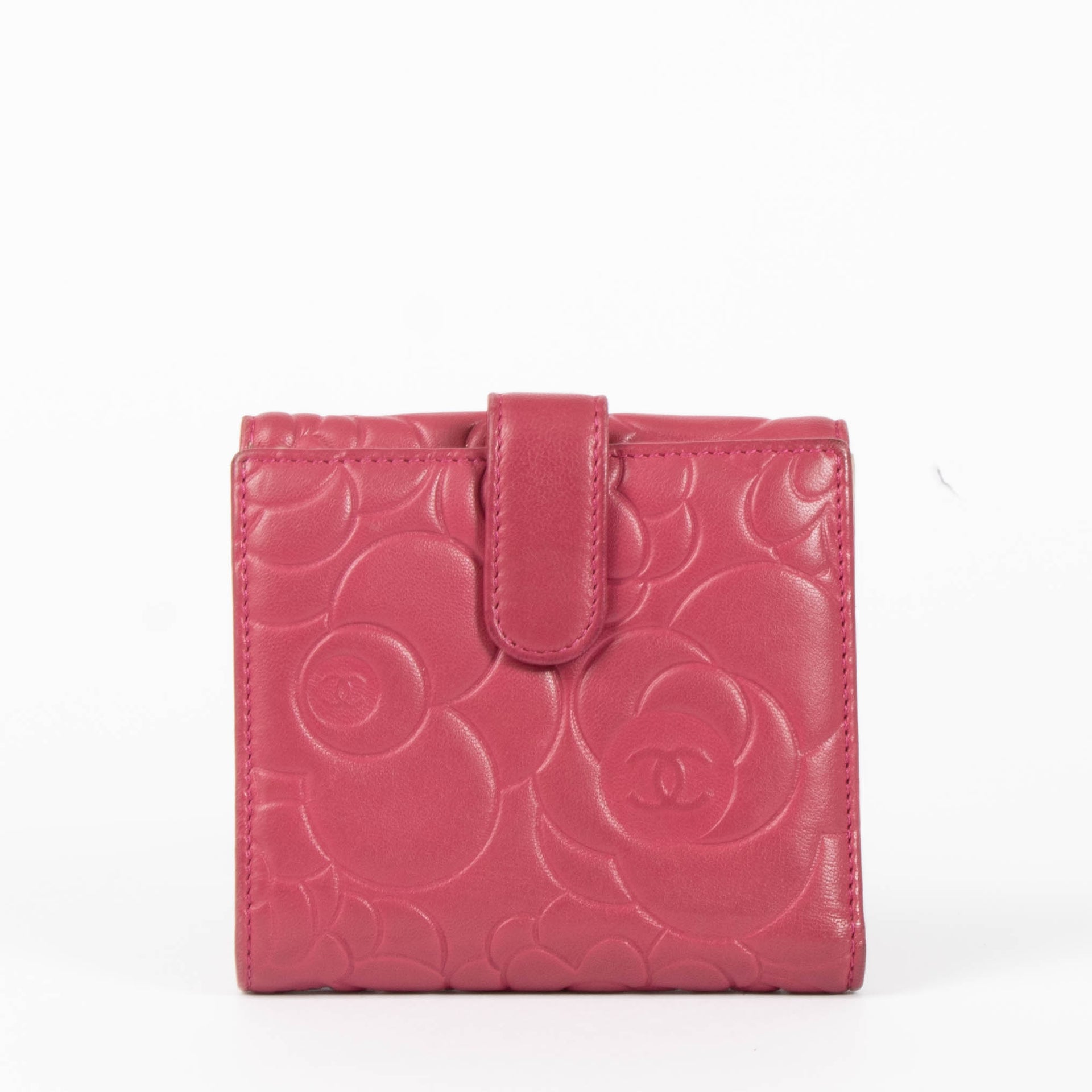 Chanel Pink Camellia CC Wallet