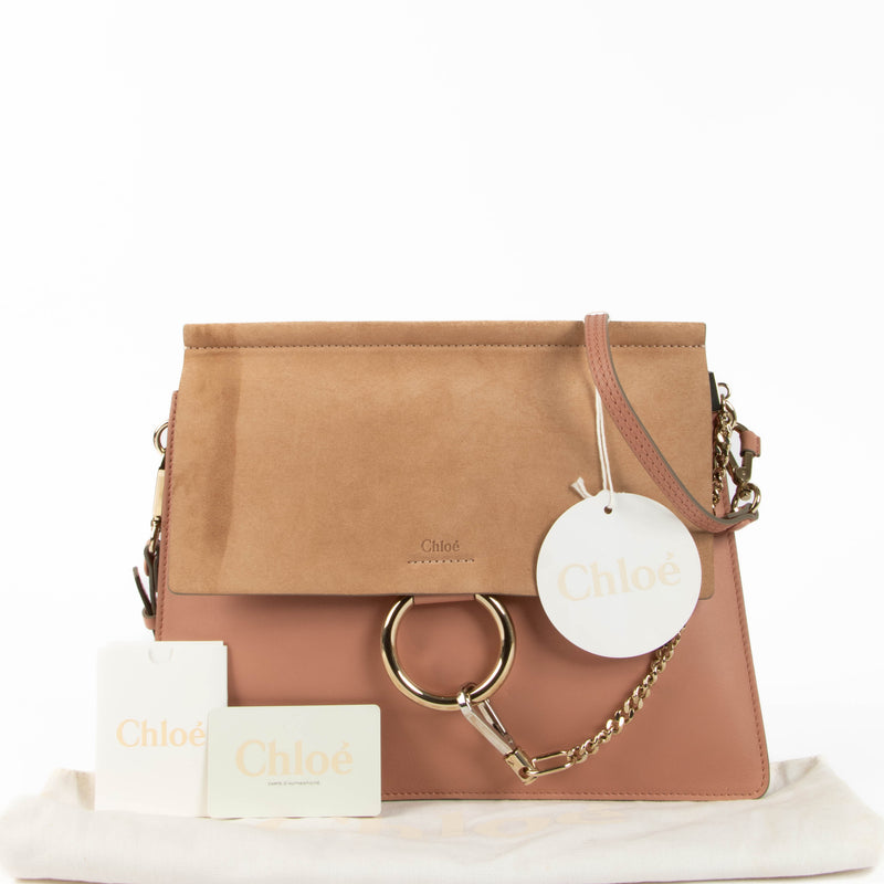 Shop the authentic Chloé Pink Medium Faye Bag brand new on Labellov.com
