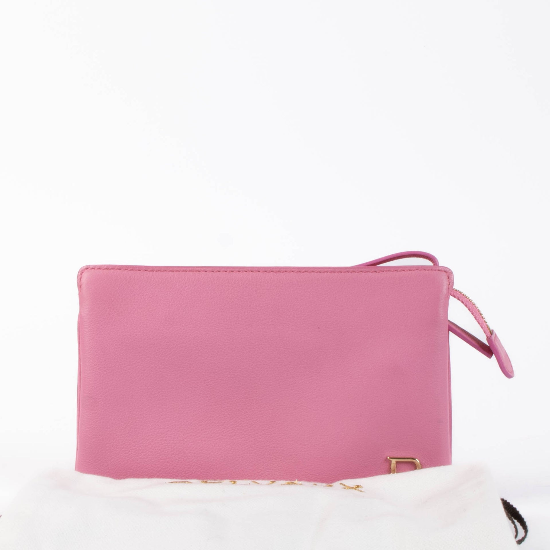 Shop this authentic Delvaux Flamingo Allure Pouch pre-loved on Labellov.com