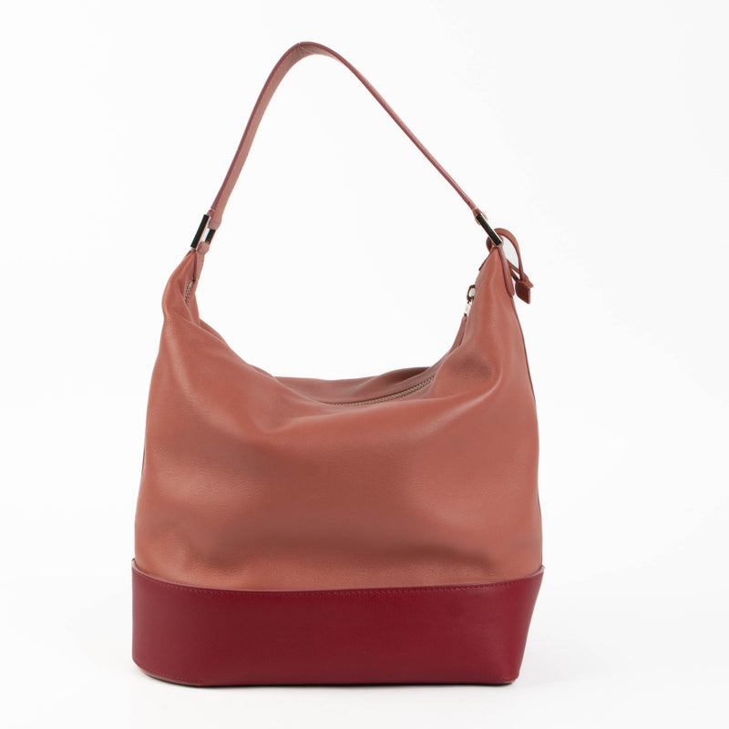 Shop the authentic Delvaux Pink Small Hobo Bag second hand on Labellov.com