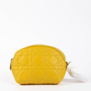 Shop the authentic Christian Dior Yellow Cannage Pouch second hand on Labellov.com