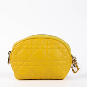 Shop the authentic Christian Dior Yellow Cannage Pouch second hand on Labellov.com