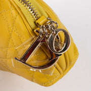 Shop the authentic Christian Dior Yellow Cannage Pouch second hand on Labellov.com