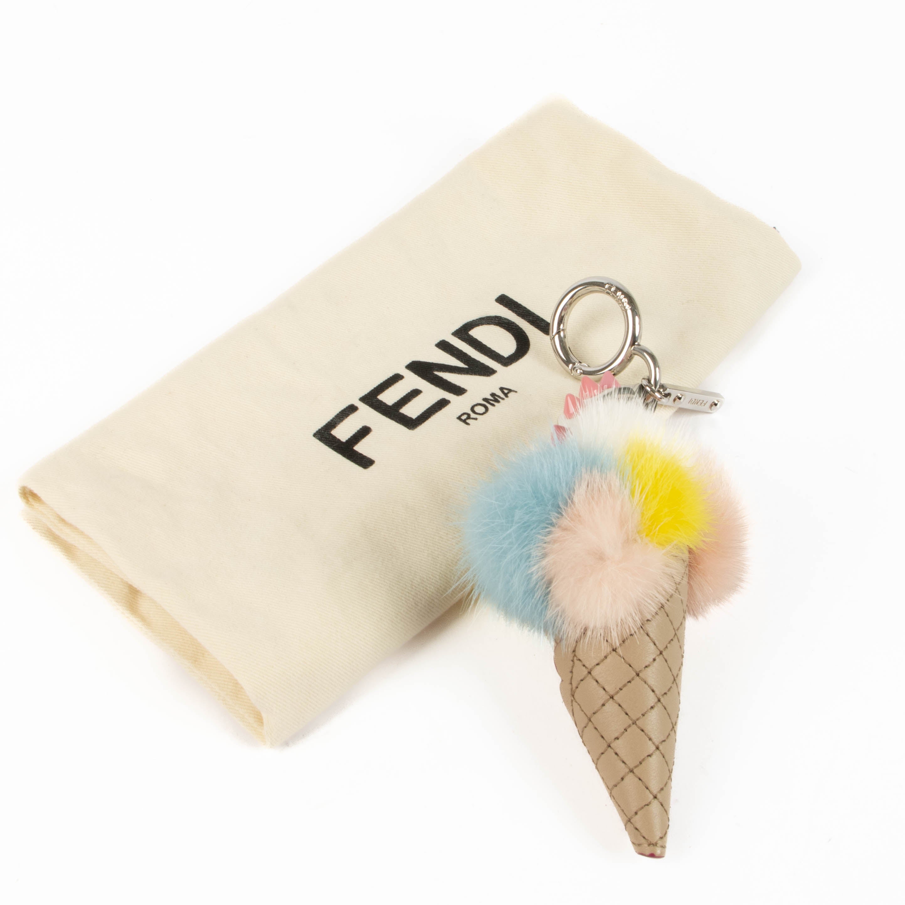 Fendi Multicolor Fur Ice Cream Charm – Labellov
