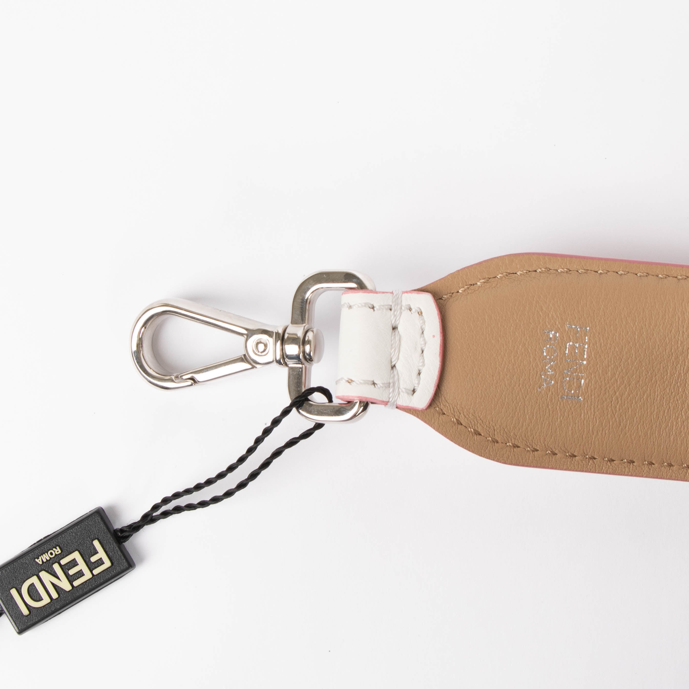 FENDIストラップ Fendi White Studded Strap You Bag Strap – Labellov