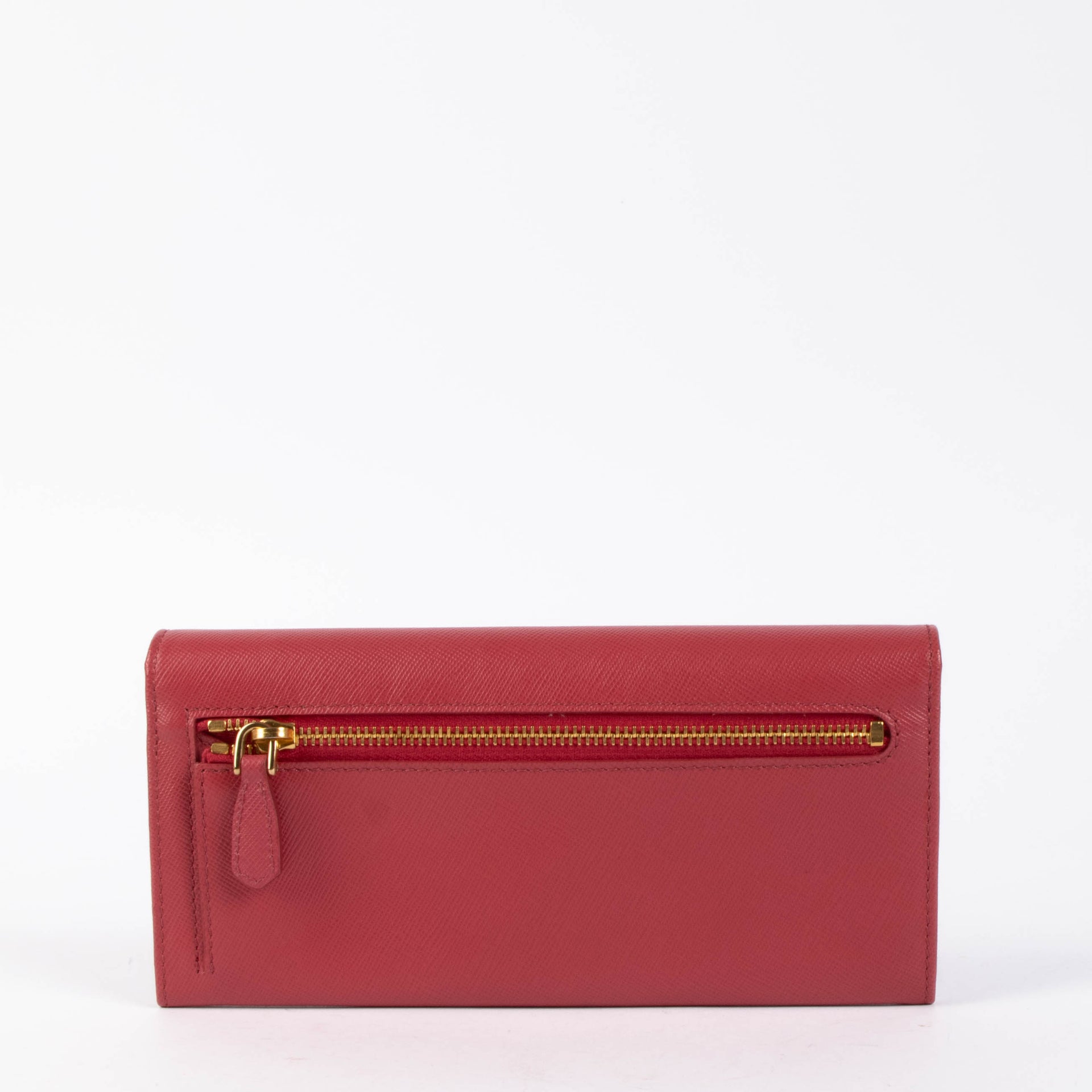 Shop this authentic Prada Pink Saffiano Wallet pre-loved on Labellov.com